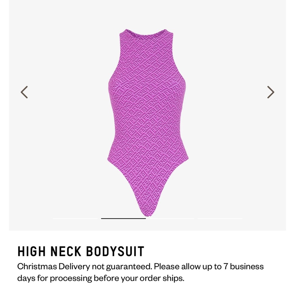 Fendi x Skims Purple Bodysuit XS